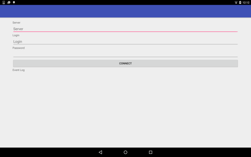 RLX-800 Android Client - User Interface